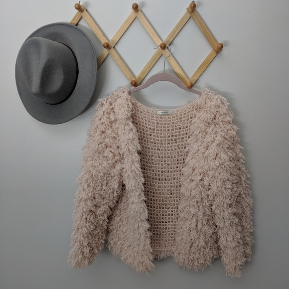 Ryan Roche Blush Cashmer Open Front 